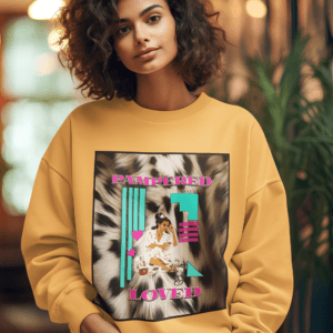 Alternative view of Leopard Print Pampered Spoiled and Loved Sweater