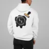 Luxe & 5TH Logo Black Stamp Hoodie