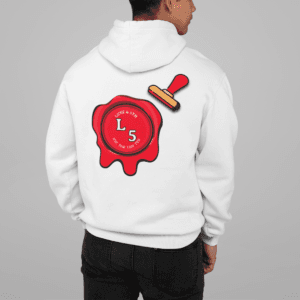 Luxe & 5TH Logo Red Stamp Hoodie